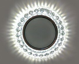 Светильник GX53 L190 Прозрачное стекло + LED подсветка