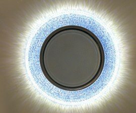 Светильник GX53 L161 Синее стекло +LED подсветка